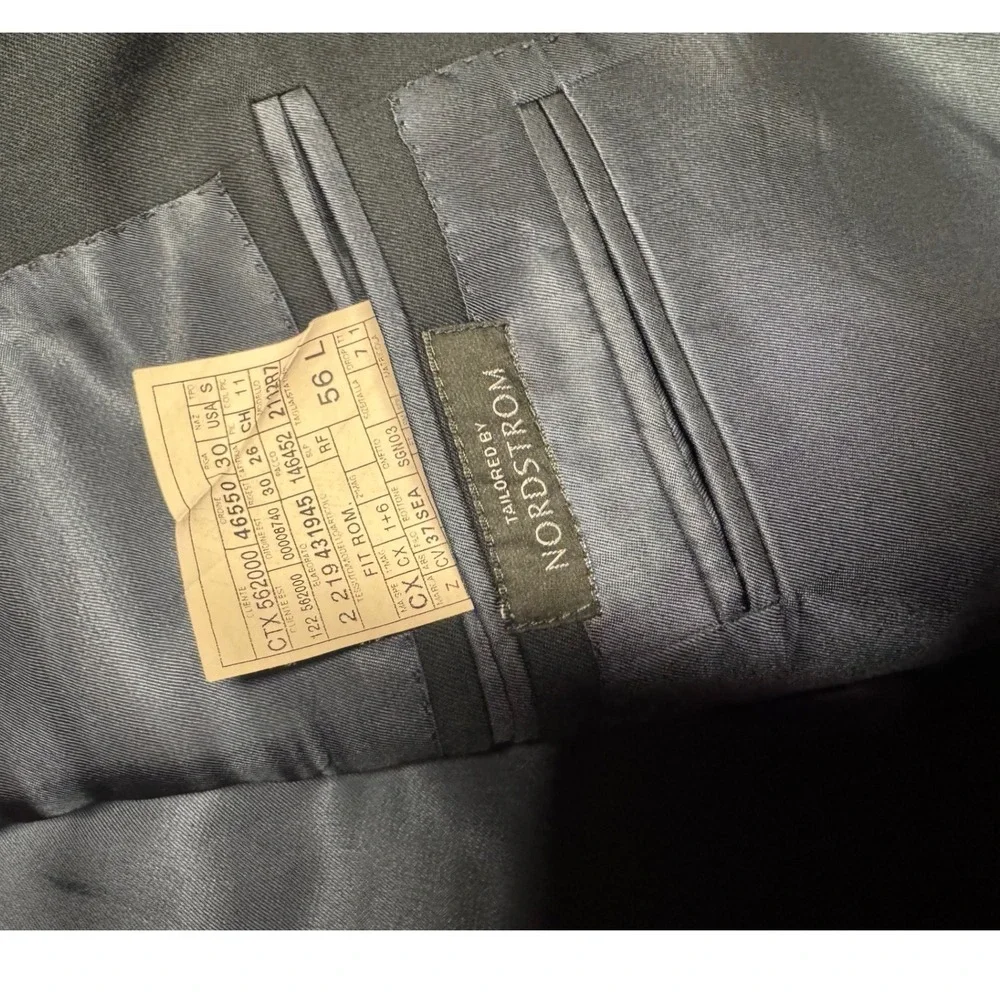 Ermenegildo Zegna Blazer Suit Jacket  Black‎ Made in Switzerland Size 56 L $500